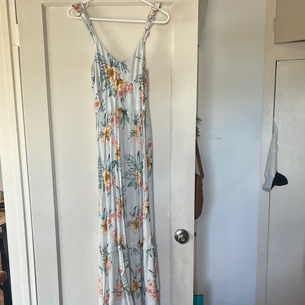 Roxy - Floral Maxi Dress with Tropical Print